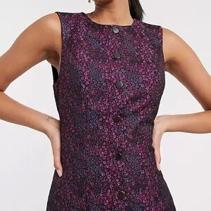 & Other Stories purple dress with flowers